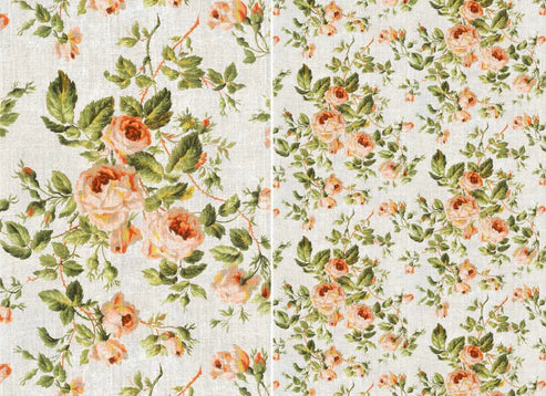 Burlap Roses - Roycycled Decoupage Paper FREE SHIPPING