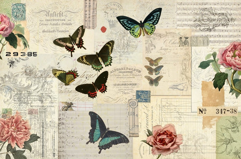 Butterfly Masterboard - Roycycled Decoupage Paper FREE SHIPPING