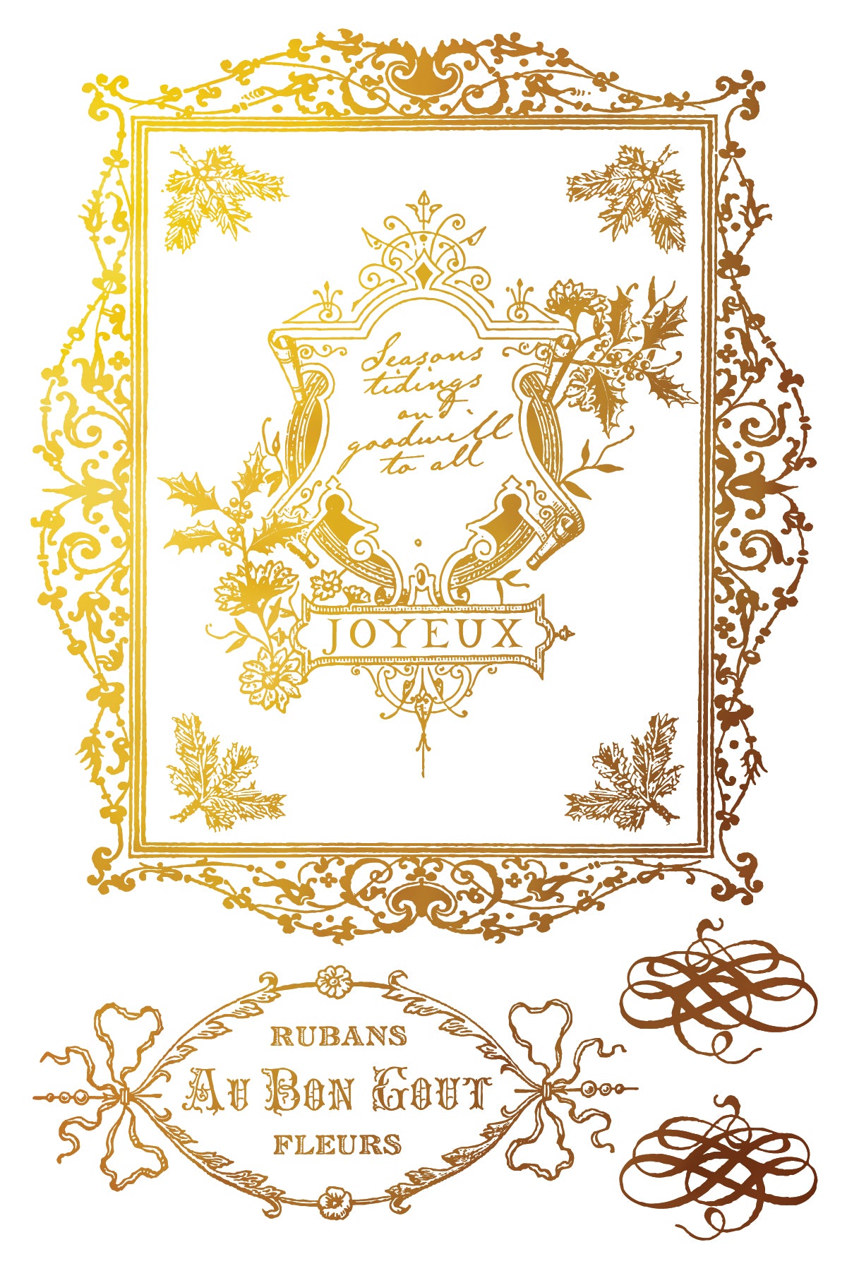 Gilded Transfer | FIGGY & FLOURISH | IOD Iron Orchid Designs
