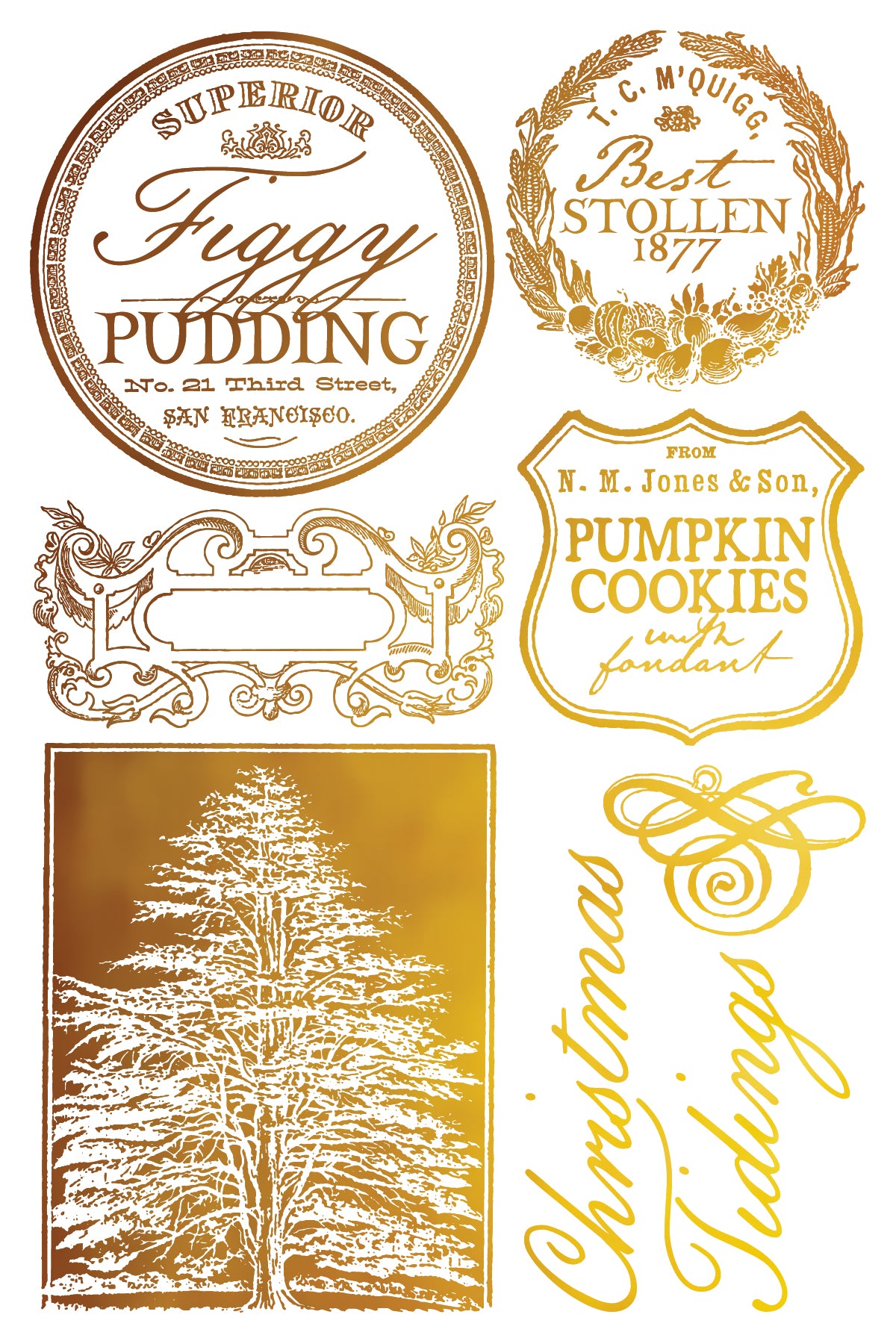 Gilded Transfer | FIGGY & FLOURISH | IOD Iron Orchid Designs