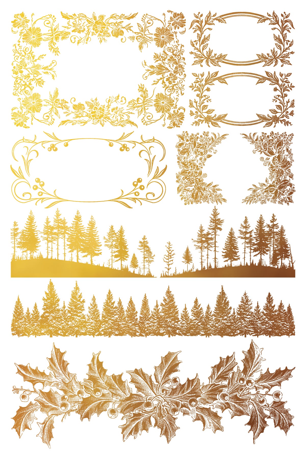 Gilded Transfer | TINSEL | IOD Iron Orchid Designs