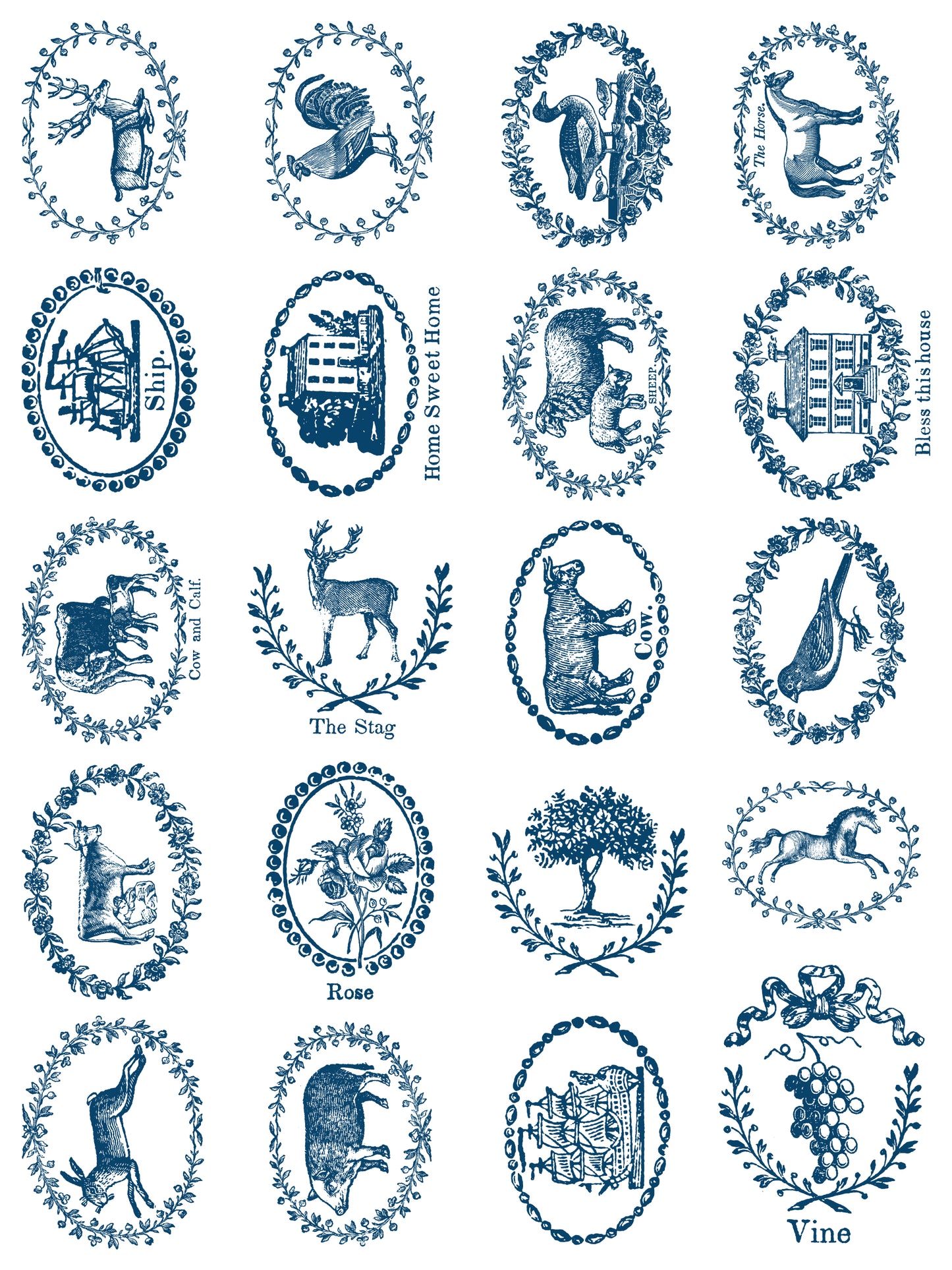 Paint Inlay| DELFT TRADITIONS AZURE | IOD Iron Orchid Designs