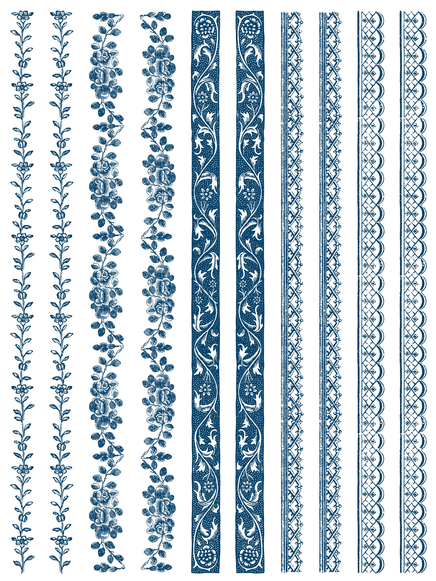 Paint Inlay| DELFT TRADITIONS AZURE | IOD Iron Orchid Designs
