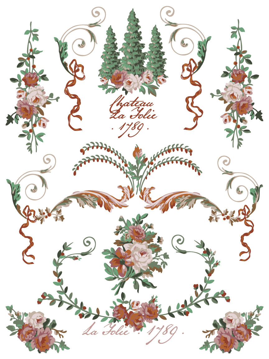 Paint Inlay | LA FOLIE | IOD Iron Orchid Designs