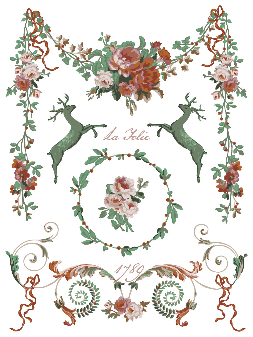 Paint Inlay | LA FOLIE | IOD Iron Orchid Designs