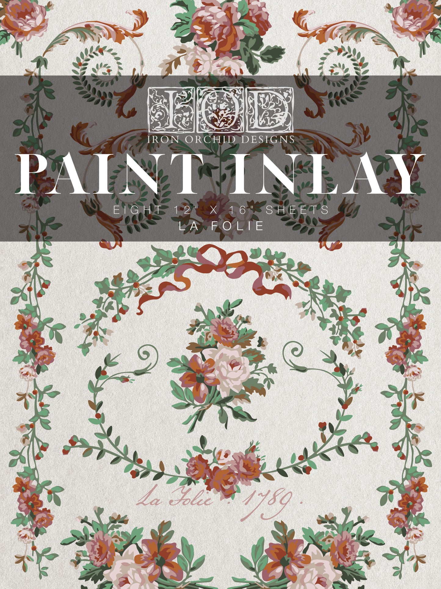 Paint Inlay | LA FOLIE | IOD Iron Orchid Designs