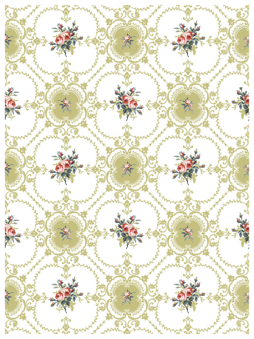 Paint Inlay | LATTICE ROSE | IOD Iron Orchid Designs