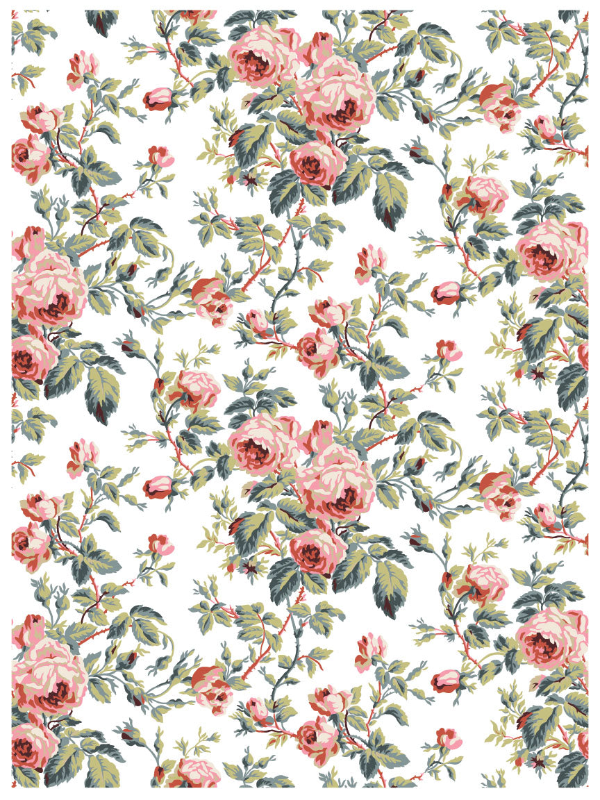 Paint Inlay | LATTICE ROSE | IOD Iron Orchid Designs