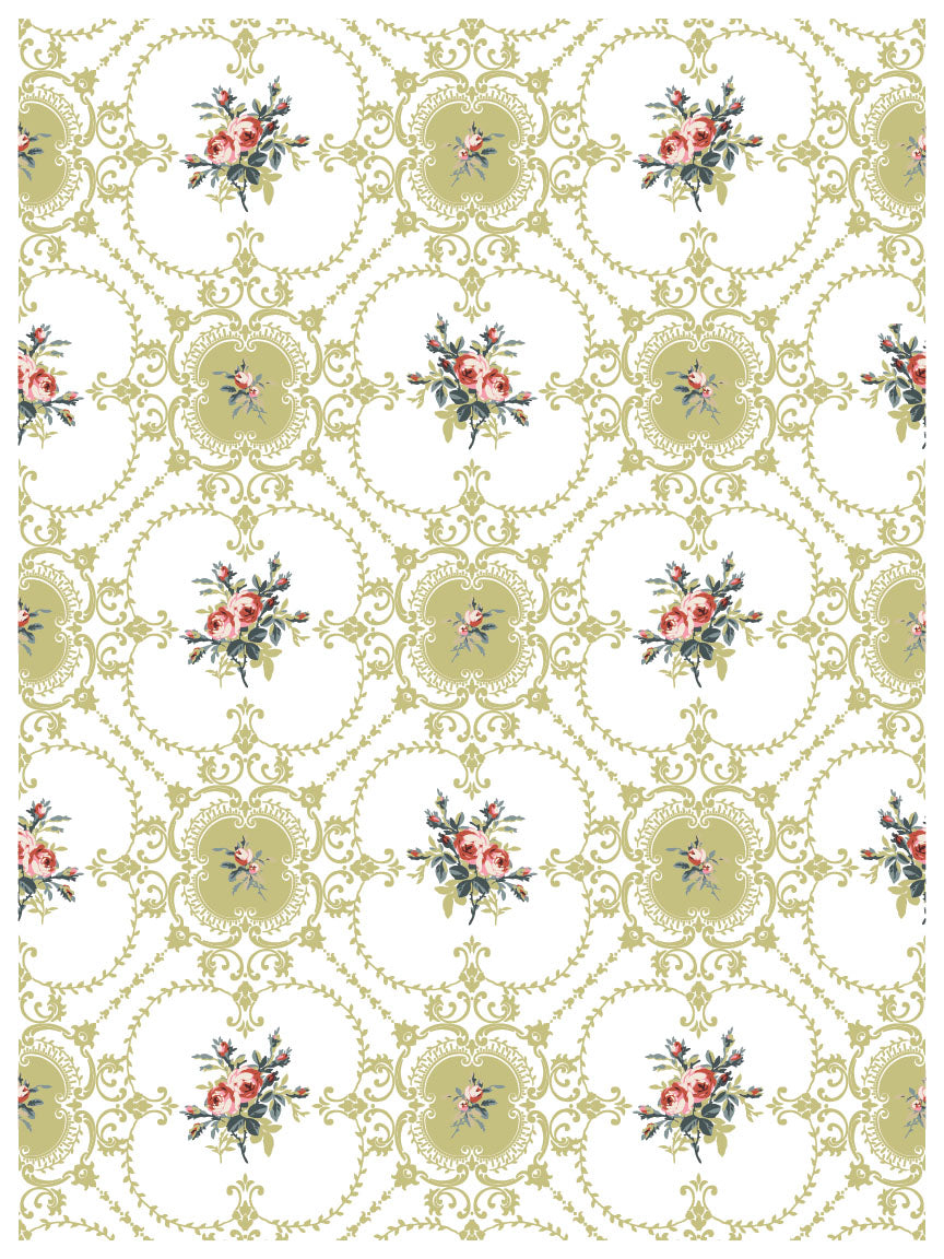 Paint Inlay | LATTICE ROSE | IOD Iron Orchid Designs