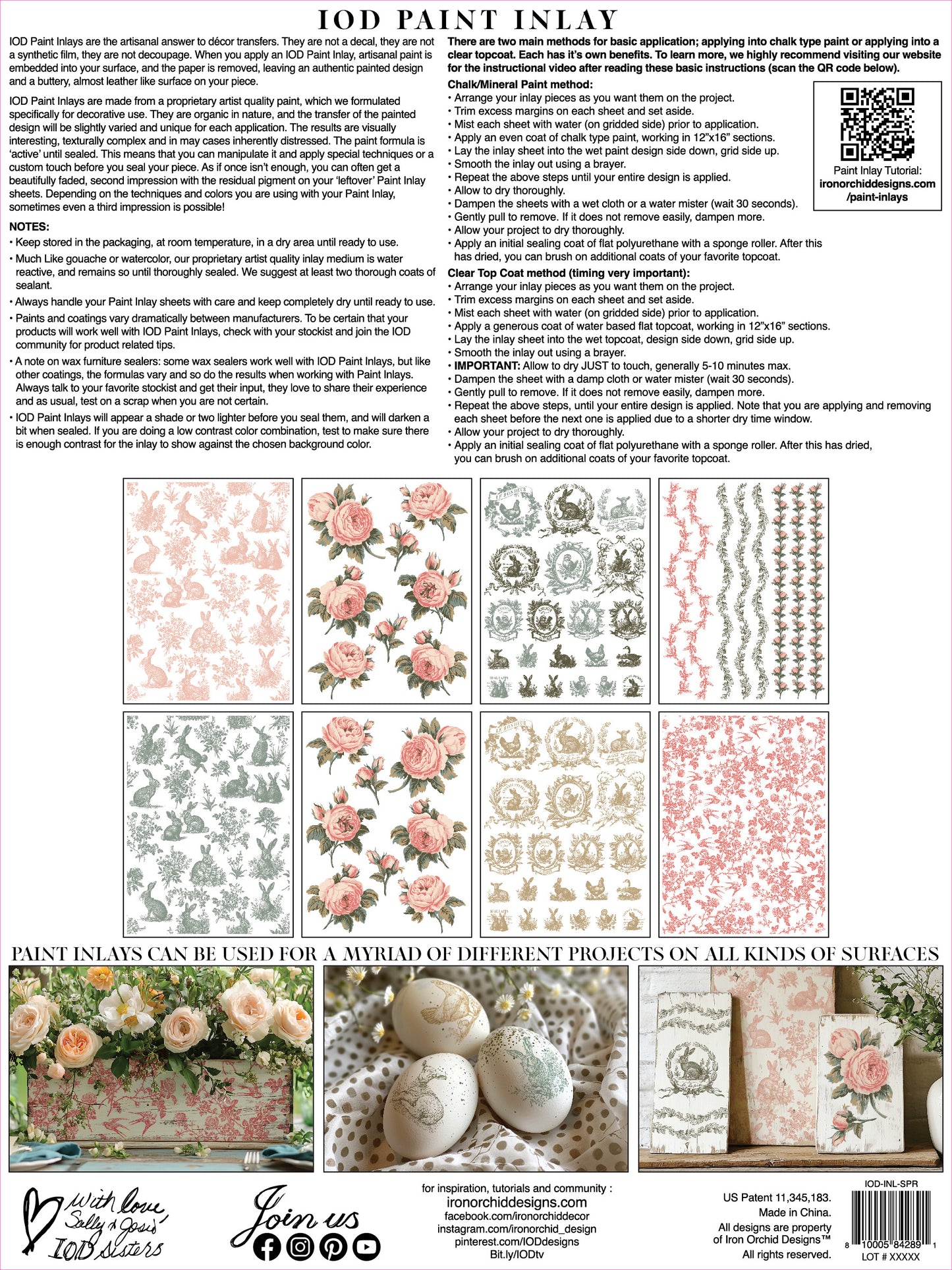 Paint Inlay | SPRING MELODY | IOD Iron Orchid Designs