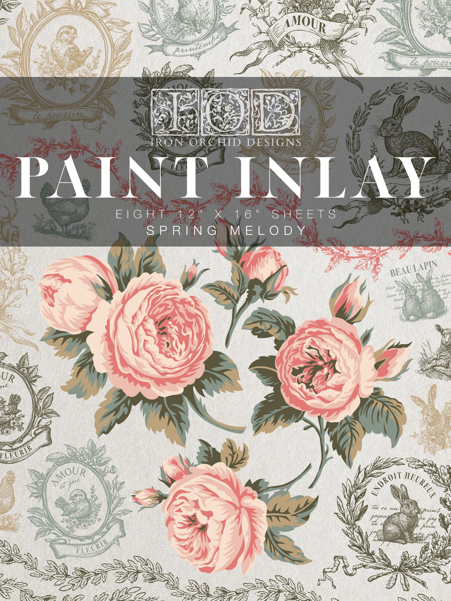 Paint Inlay | SPRING MELODY | IOD Iron Orchid Designs