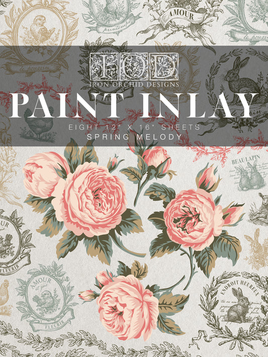 Paint Inlay | SPRING MELODY | IOD Iron Orchid Designs