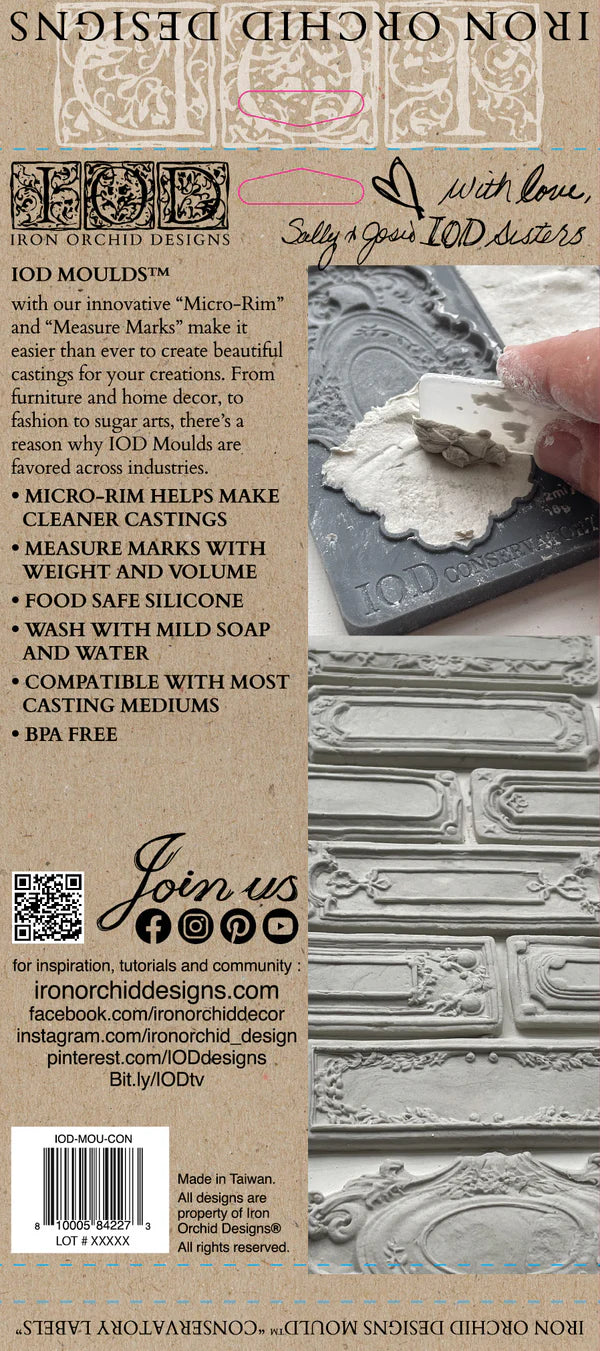 Mould | CONSERVATORY LABELS | IOD Iron Orchid Designs