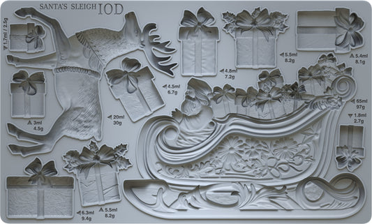 Mould | SANTA'S SLEIGH | IOD Iron Orchid Designs