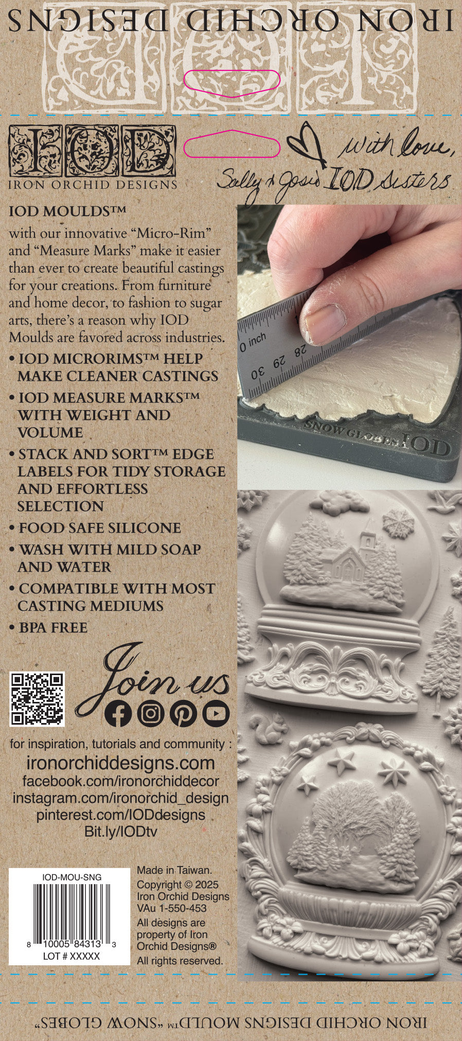 Mould | SNOW GLOBES | IOD Iron Orchid Designs