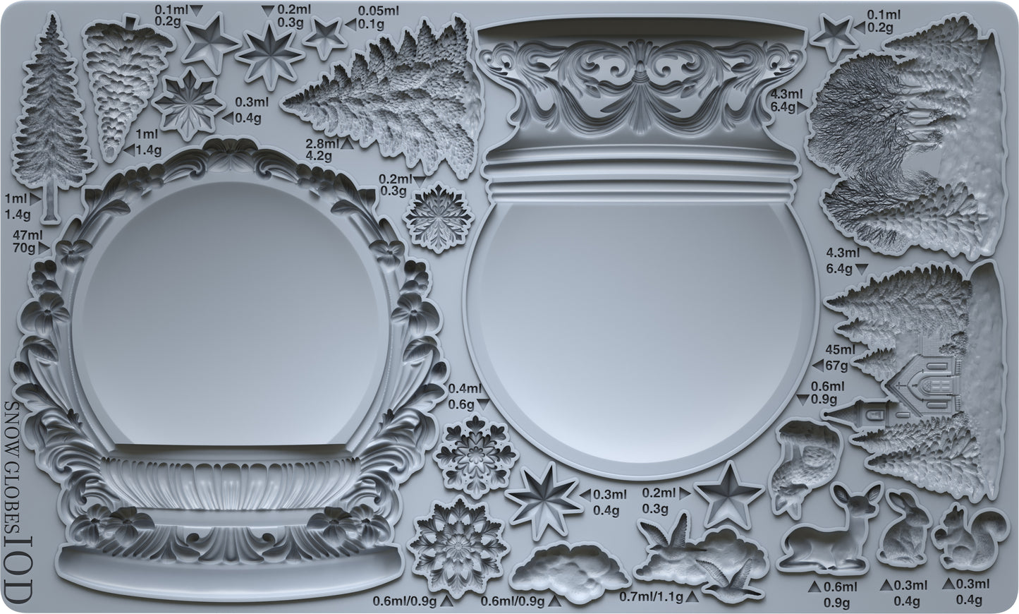 Mould | SNOW GLOBES | IOD Iron Orchid Designs