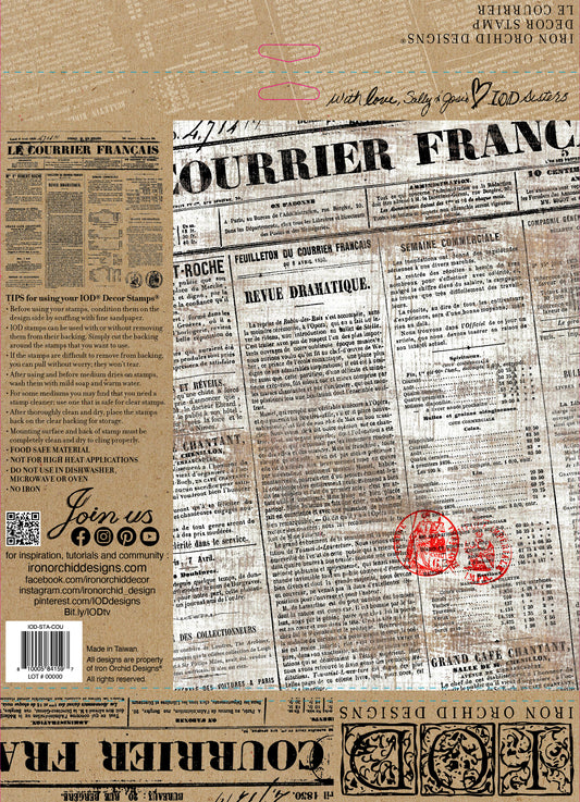 Stamp | LE COURRIER | IOD Iron Orchid Designs