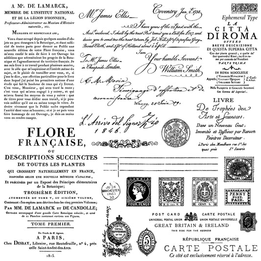 Stamp | EPHEMERAL TYPE | IOD Iron Orchid Designs