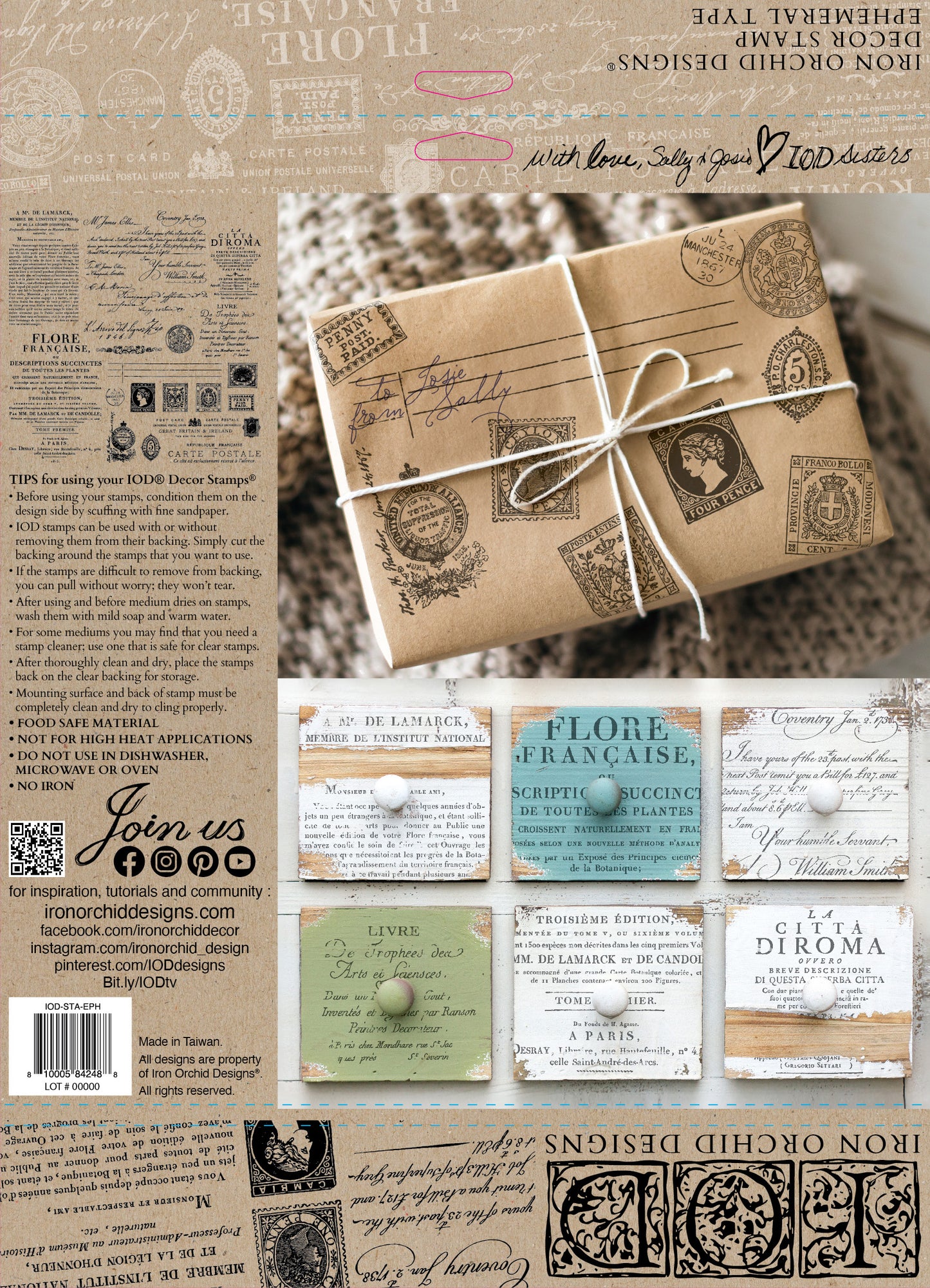 Stamp | EPHEMERAL TYPE | IOD Iron Orchid Designs