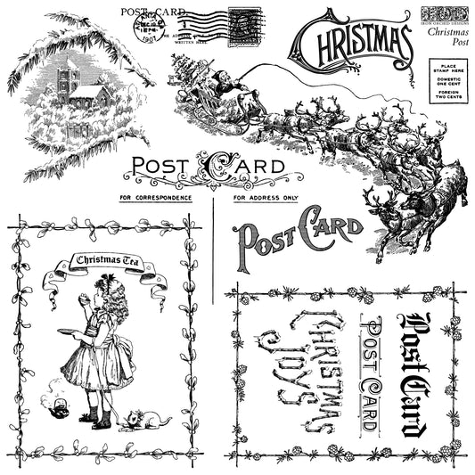 Stamp | CHRISTMAS POST | IOD Iron Orchid Designs