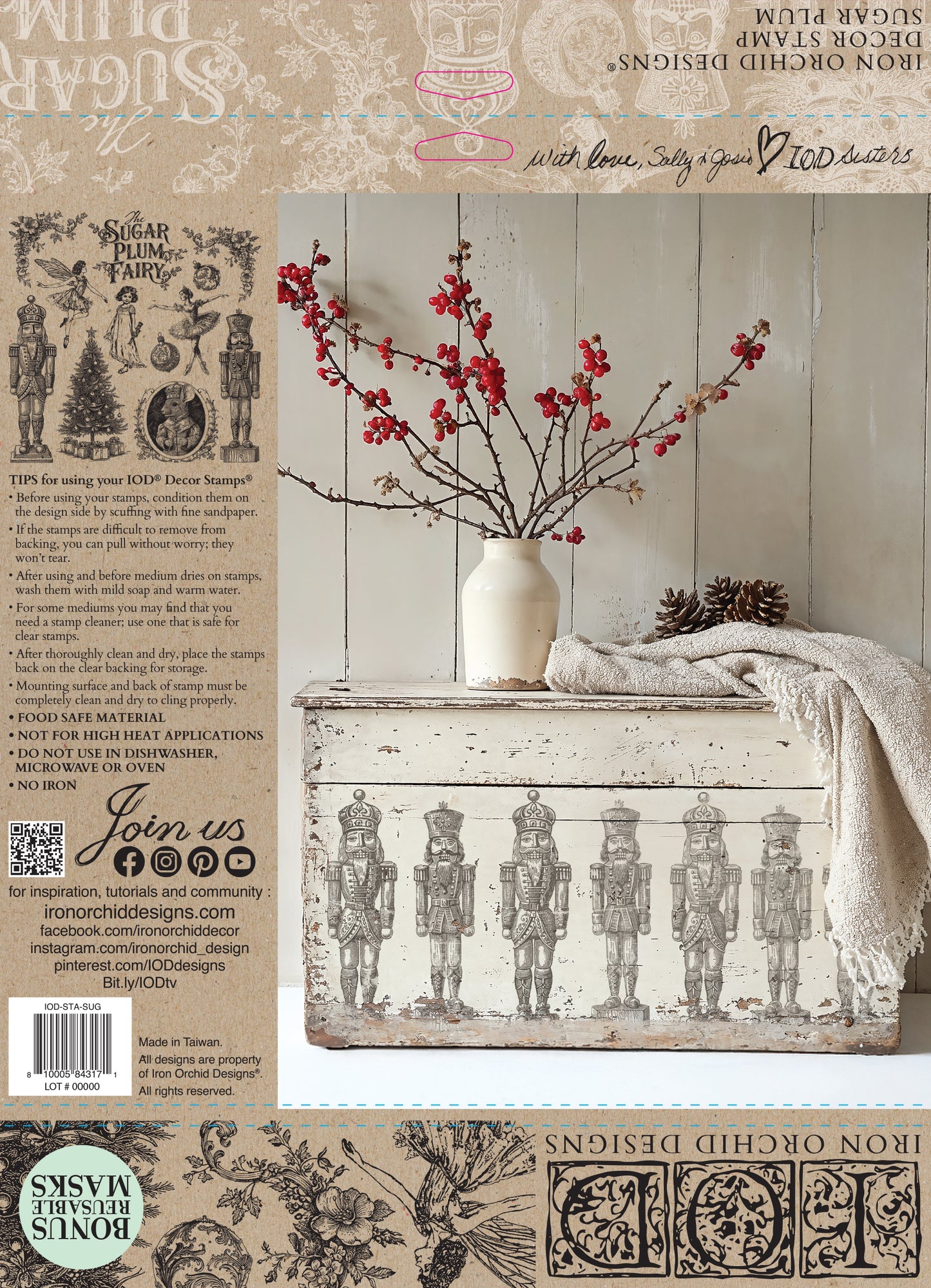 Stamp | SUGAR PLUM | IOD Iron Orchid Designs