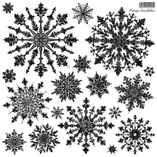 Stamp | VINTAGE SNOWFLAKES | IOD Iron Orchid Designs