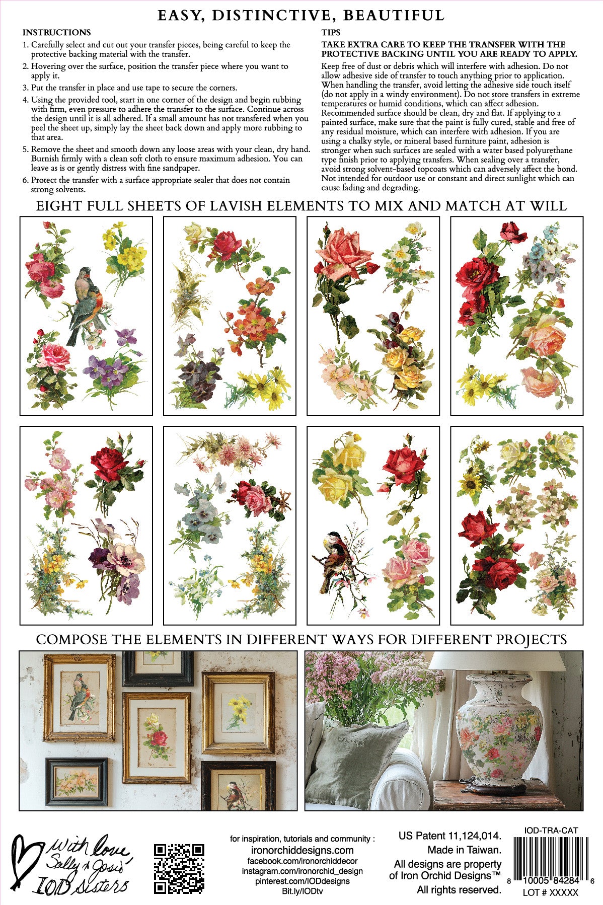 Transfer | CATHARINA | IOD Iron Orchid Designs