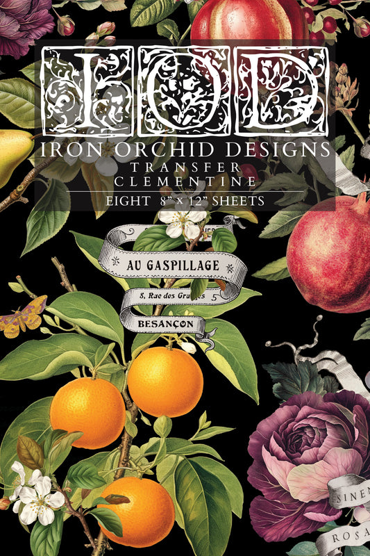 Transfer | CLEMENTINE | IOD Iron Orchid Designs