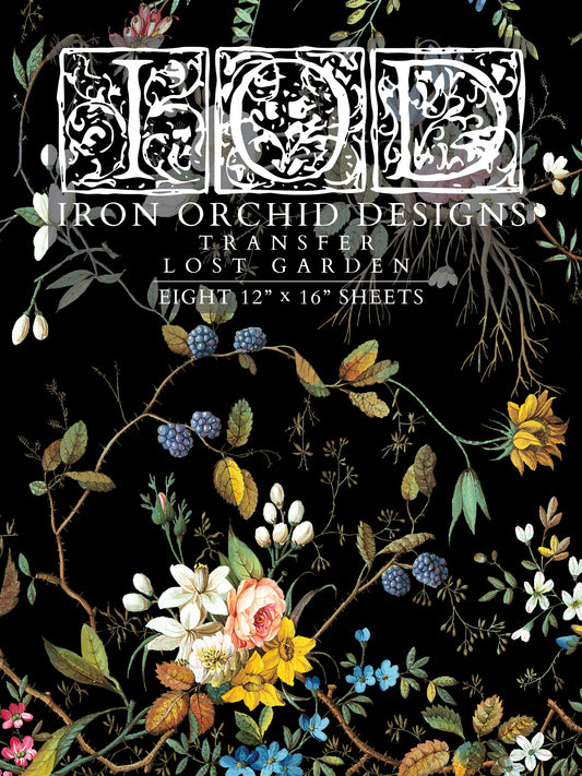 Transfer | LOST GARDEN | IOD Iron Orchid Designs