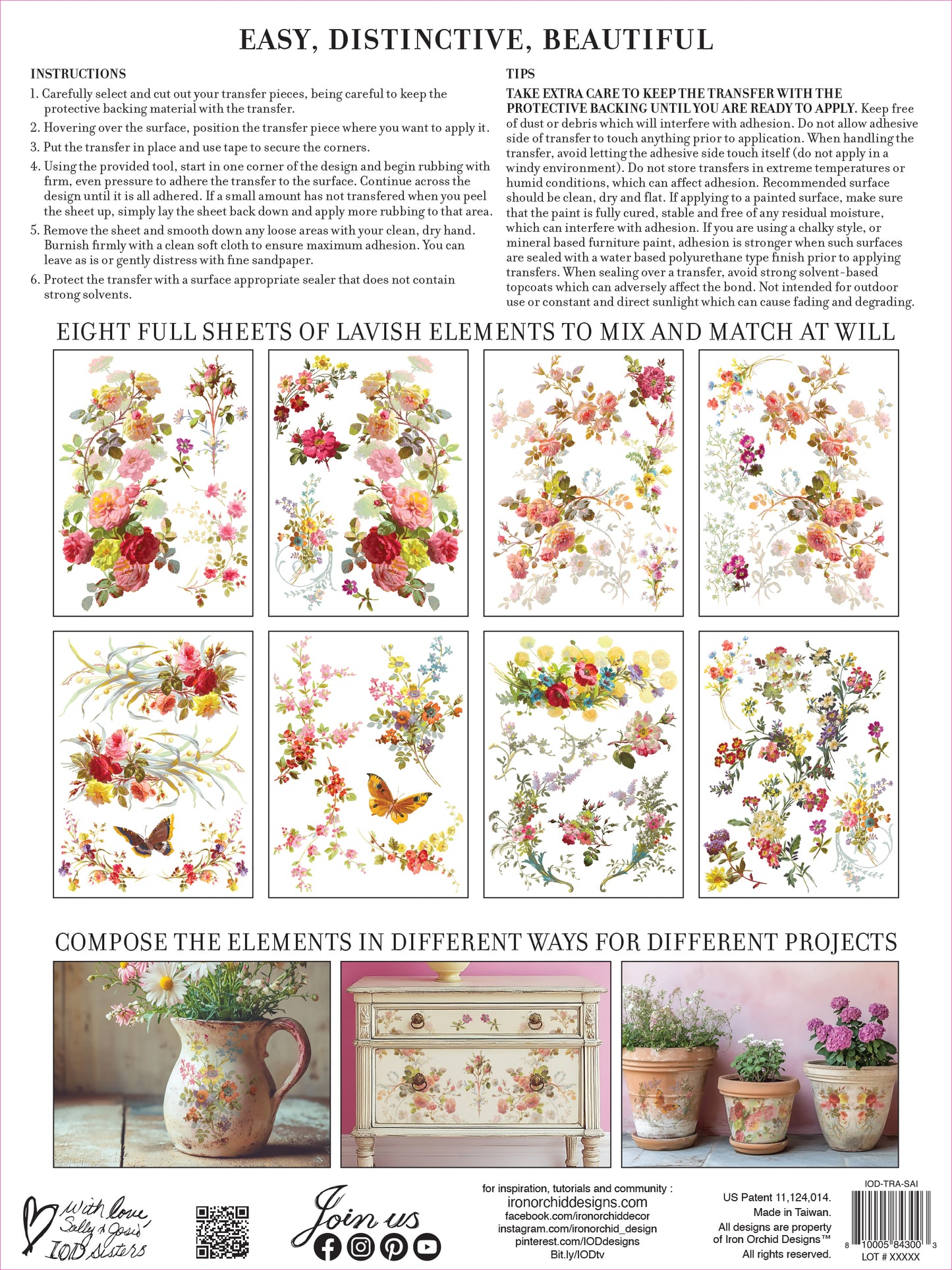 Transfer | SAINT GERMAIN | IOD Iron Orchid Designs