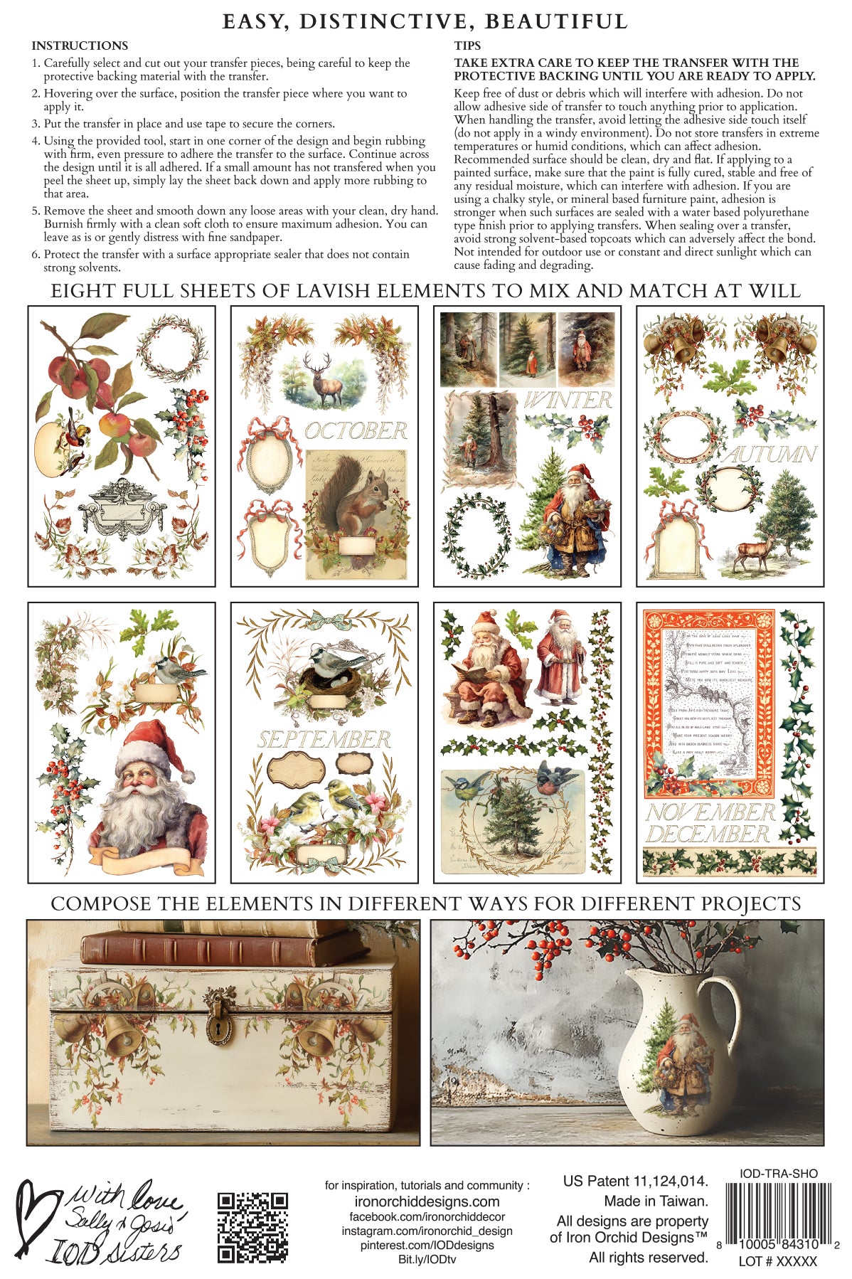 Transfer | SANTA'S HOLLOW | IOD Iron Orchid Designs