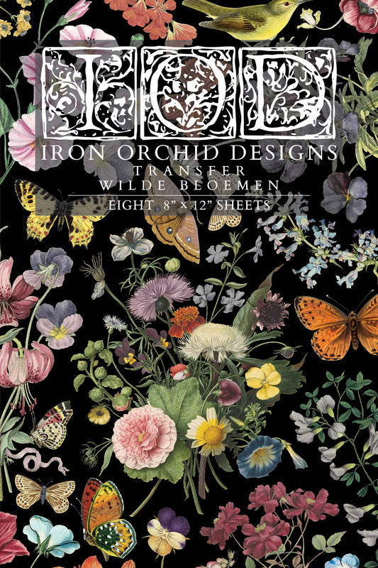 Transfer | WILDE BLOEMEN | IOD Iron Orchid Designs