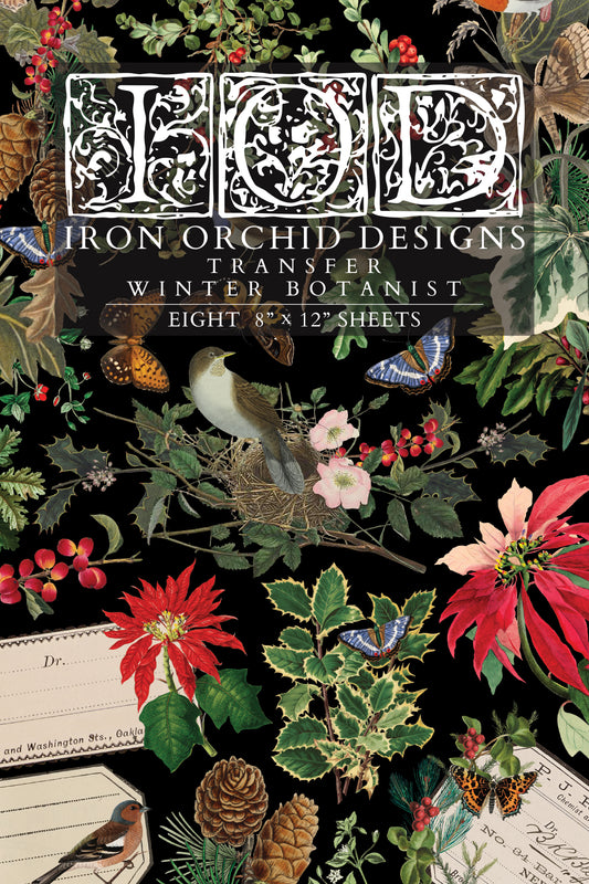 Transfer | WINTER BOTANIST | IOD Iron Orchid Designs