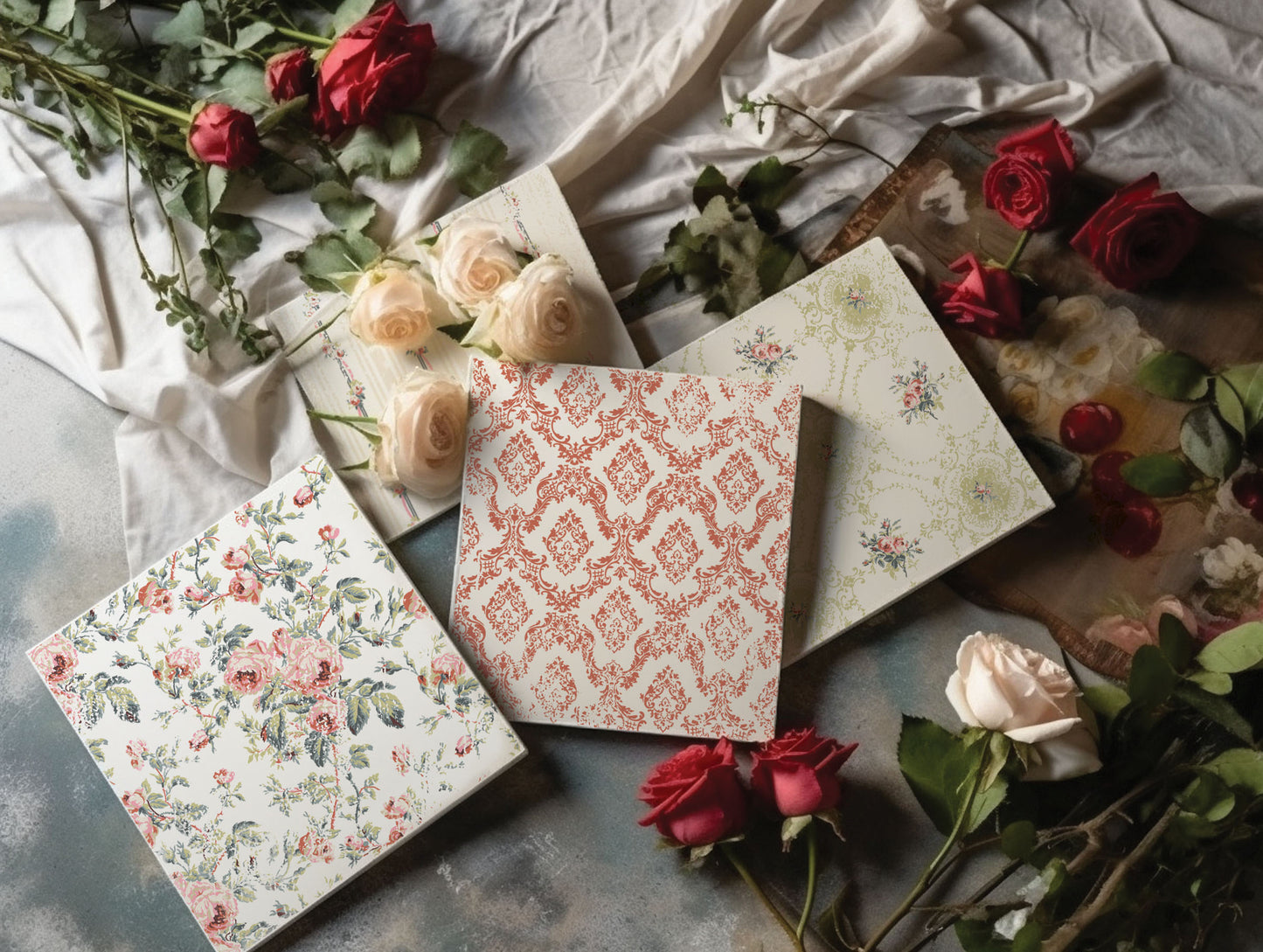 Paint Inlay | LATTICE ROSE | IOD Iron Orchid Designs