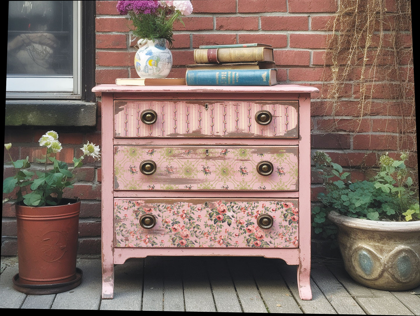 Paint Inlay | LATTICE ROSE | IOD Iron Orchid Designs
