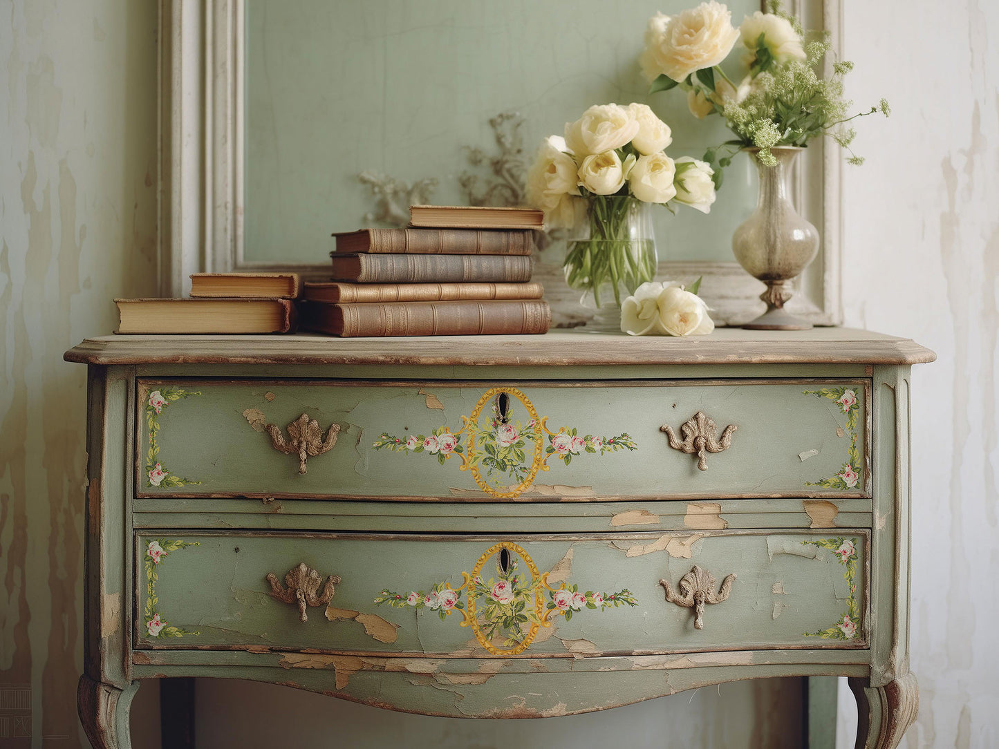 Paint Inlay | PETITE FLEUR PINK | IOD Iron Orchid Designs