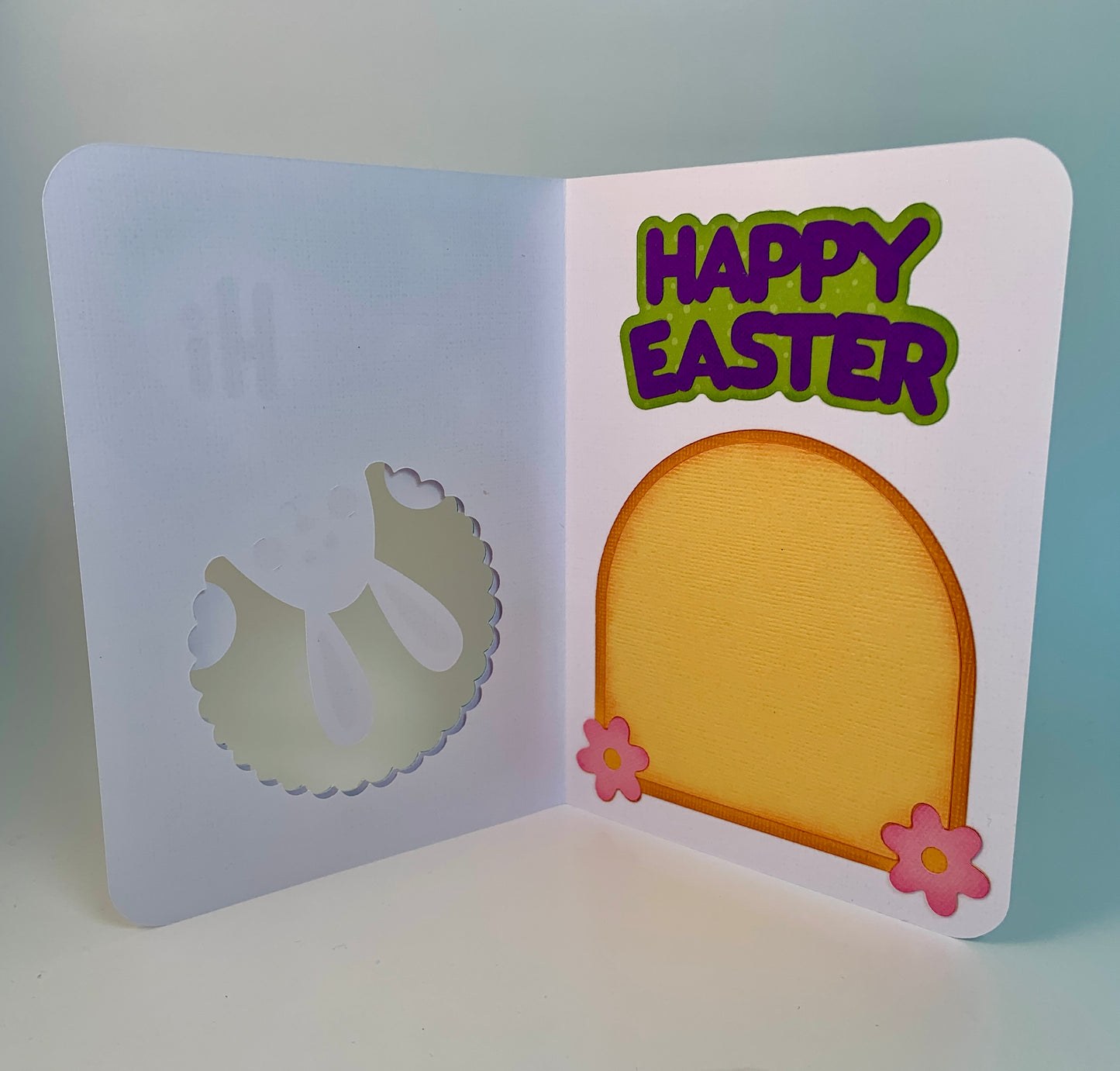EASTER Bunny Upside Down Card