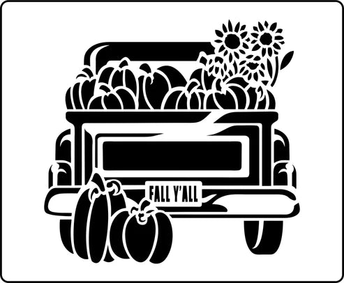 FALL TRUCK | JRV Stencils
