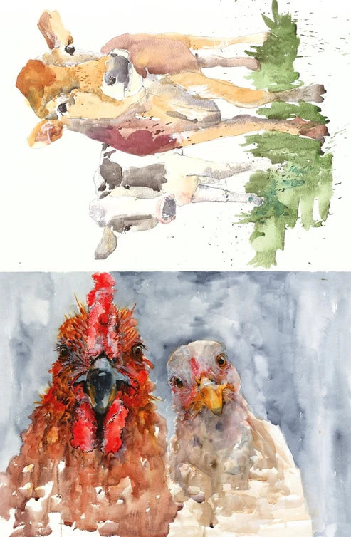 Farm Animals - Roycycled Decoupage Paper FREE SHIPPING