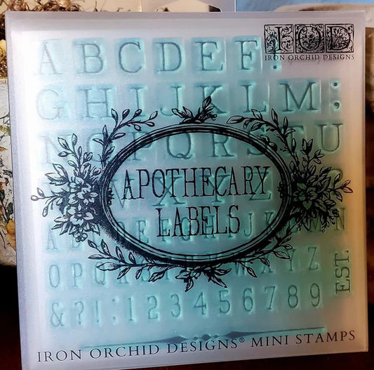 Stamp | APOTHECARY LABELS | IOD Iron Orchid Designs