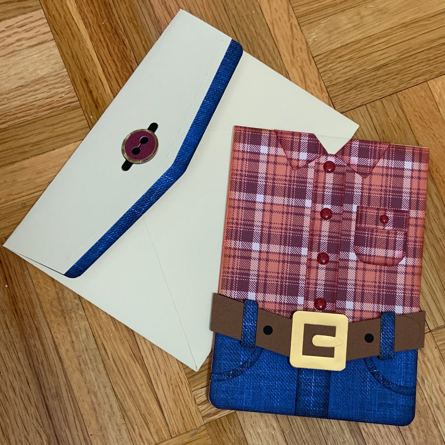ALL OCCASION - Flannel Shirt and Jeans Card