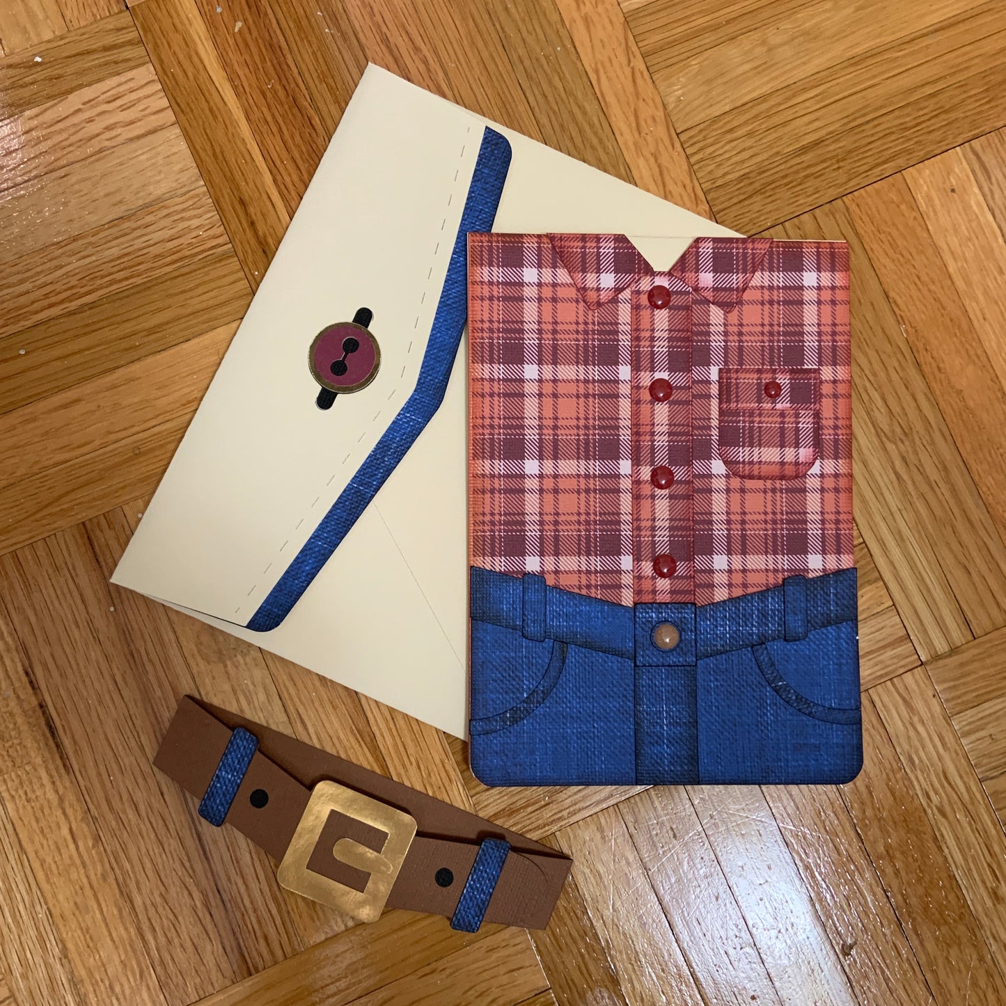ALL OCCASION - Flannel Shirt and Jeans Card