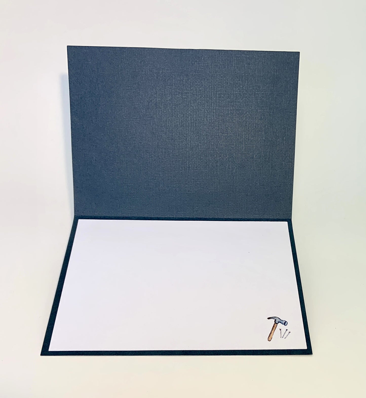All Occasion - Tools Embossed Card (Blank Inside) - Choice of Color