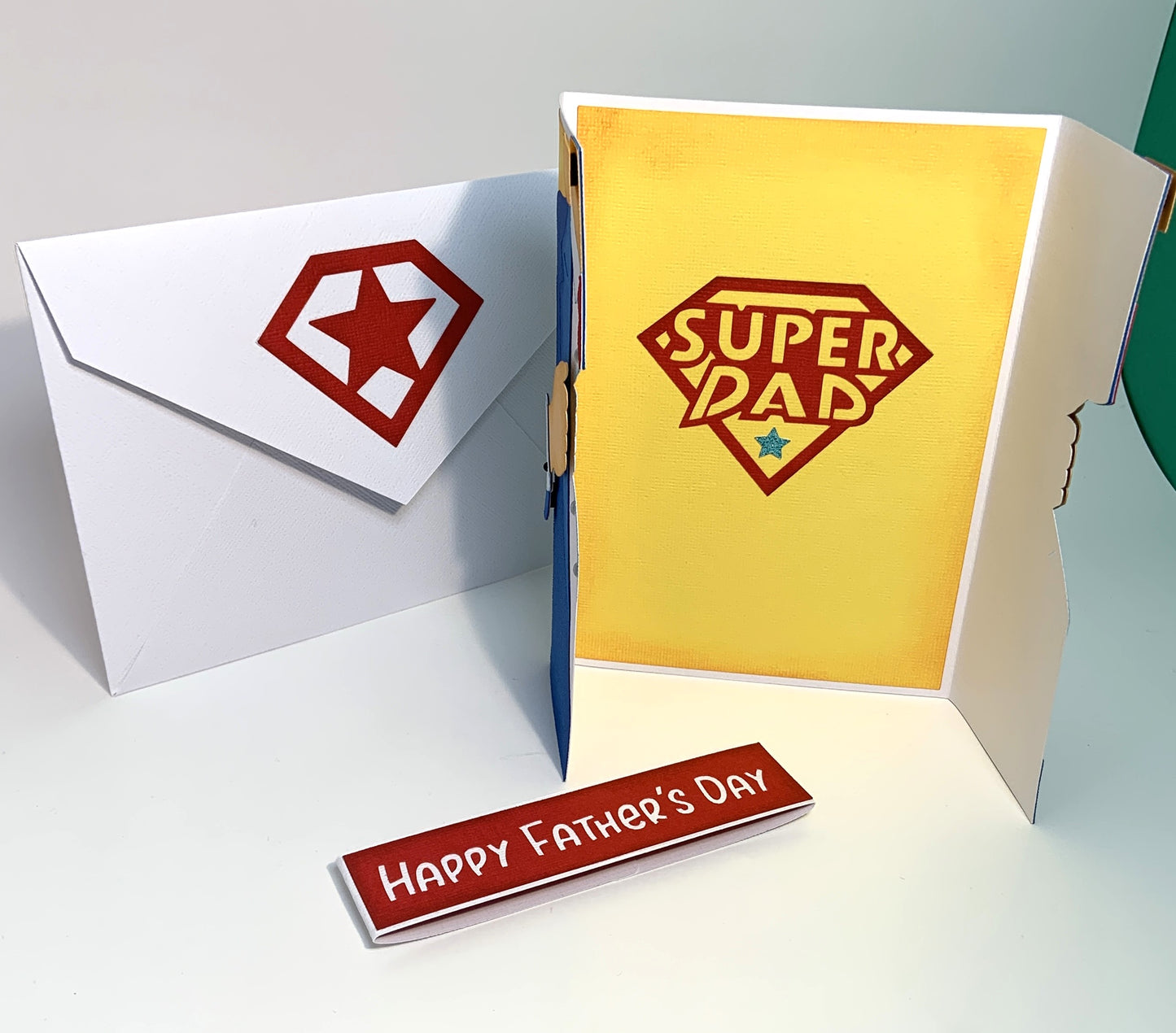 FATHER'S DAY - Super Dad Card with Removable Wrap