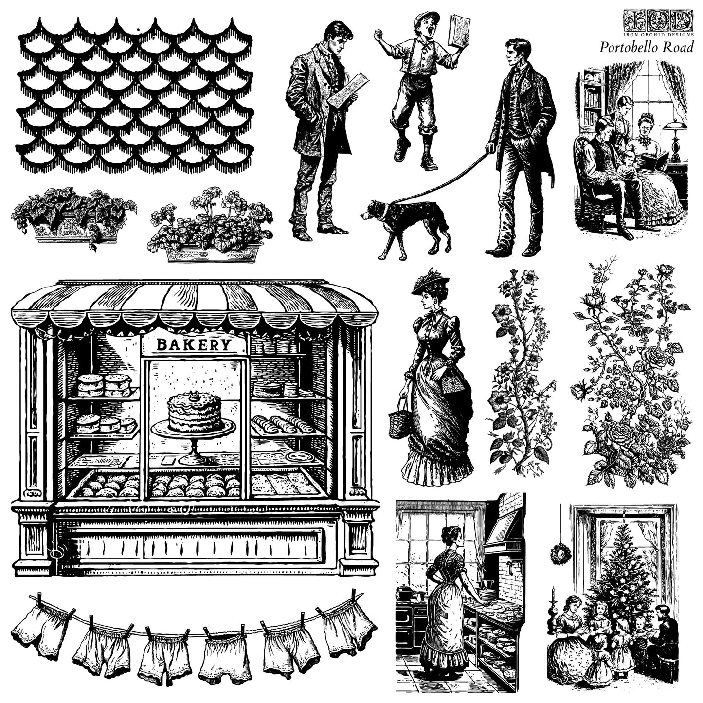 Stamp | PORTOBELLO ROAD | IOD Iron Orchid Designs