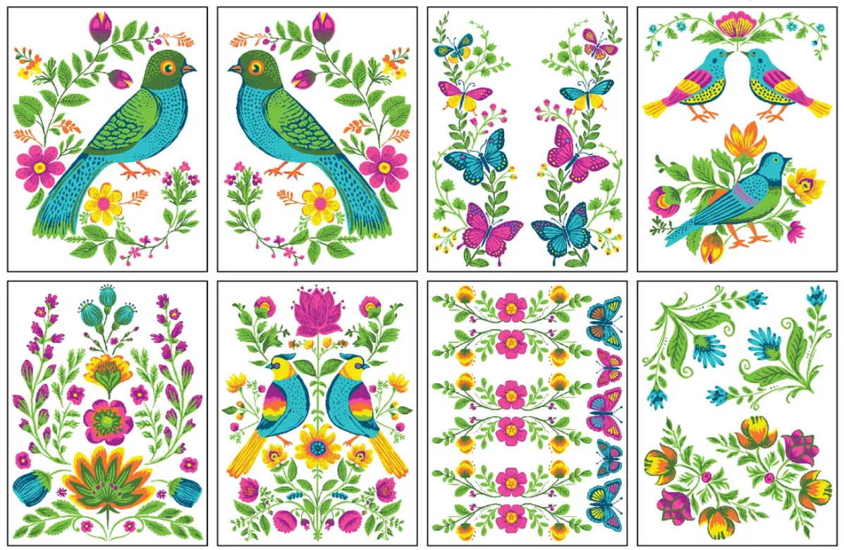 Paint Inlay | VIDA FLORA Designed by Debi Beard of DIY Paint | IOD Iron Orchid Designs