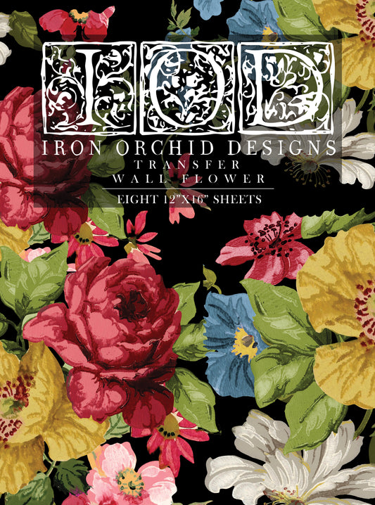 Transfer | WALL FLOWER | IOD Iron Orchid Designs