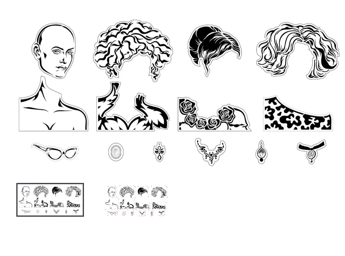 Portrait Mode | JRV Stencil Designed by Debi from Debi's Design Diary