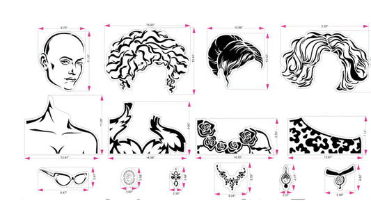 Portrait Mode | JRV Stencil Designed by Debi from Debi's Design Diary