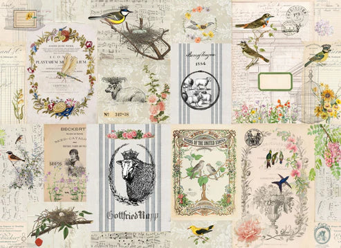 Spring Masterboard - Roycycled Decoupage Paper FREE SHIPPING